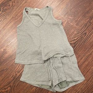 Knit beach top and shorts set - worn once